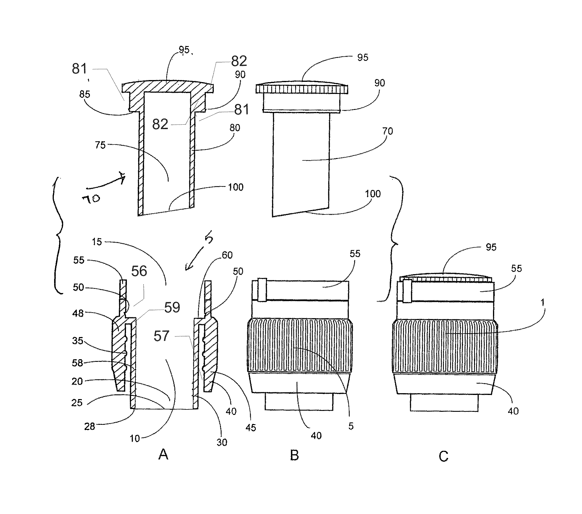 Safety sealed reservoir cap