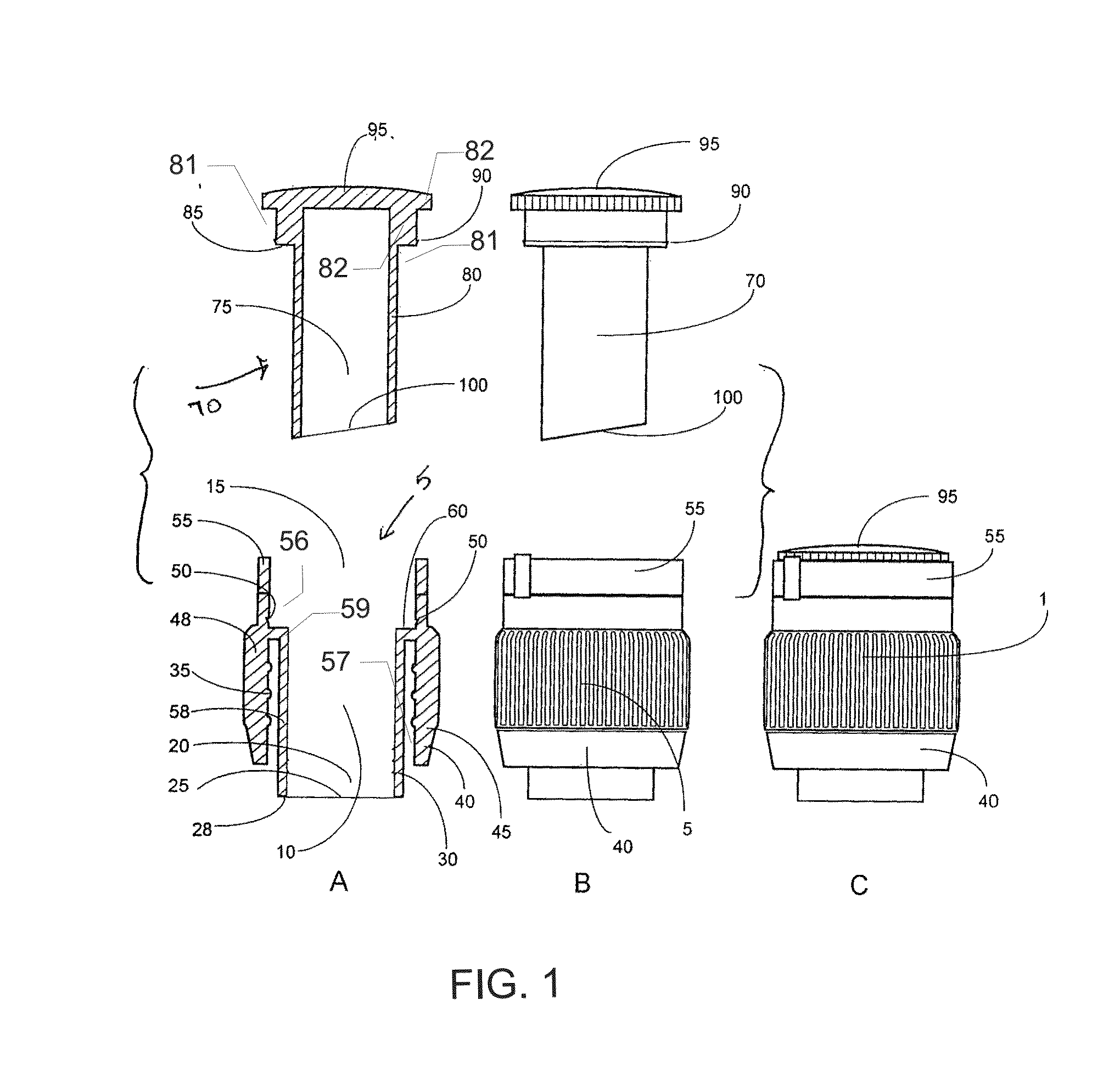 Safety sealed reservoir cap