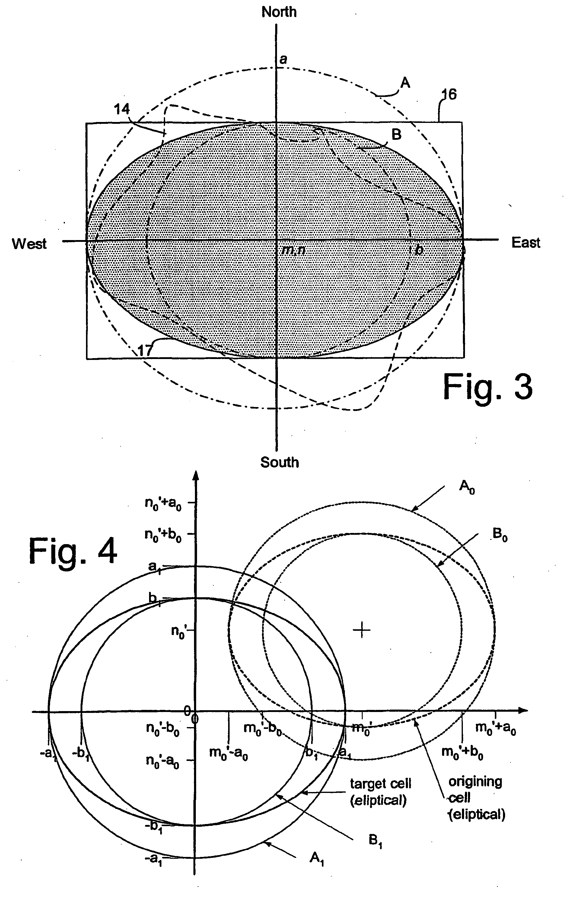 Approximating cell geometry in a cellular transmission system