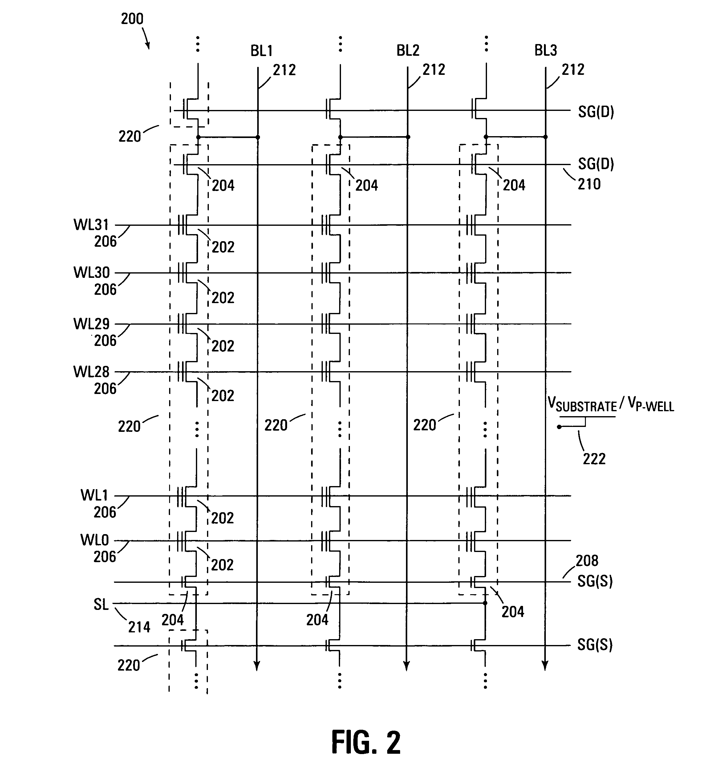 Programming method to reduce word line to word line breakdown for NAND flash