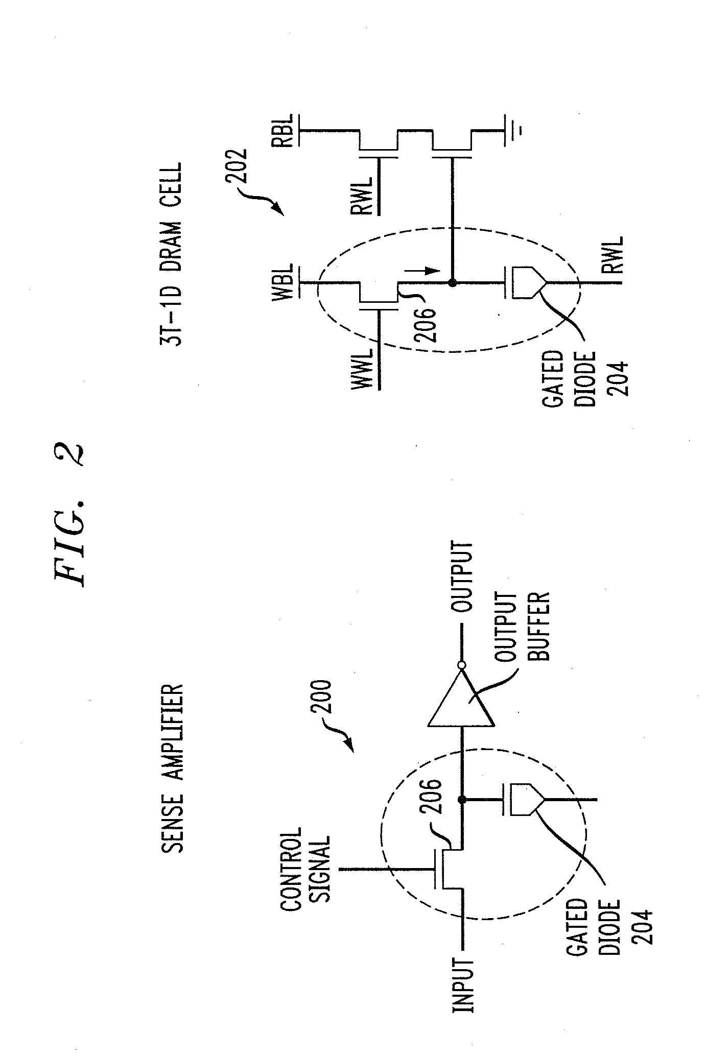 Area-Efficient Gated Diode Structure and Method of Forming Same