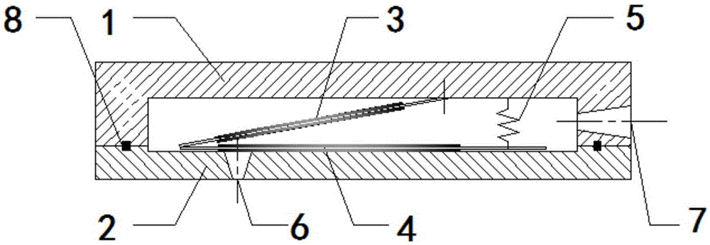 Valveless piezoelectric pump for double-cantilever oscillator