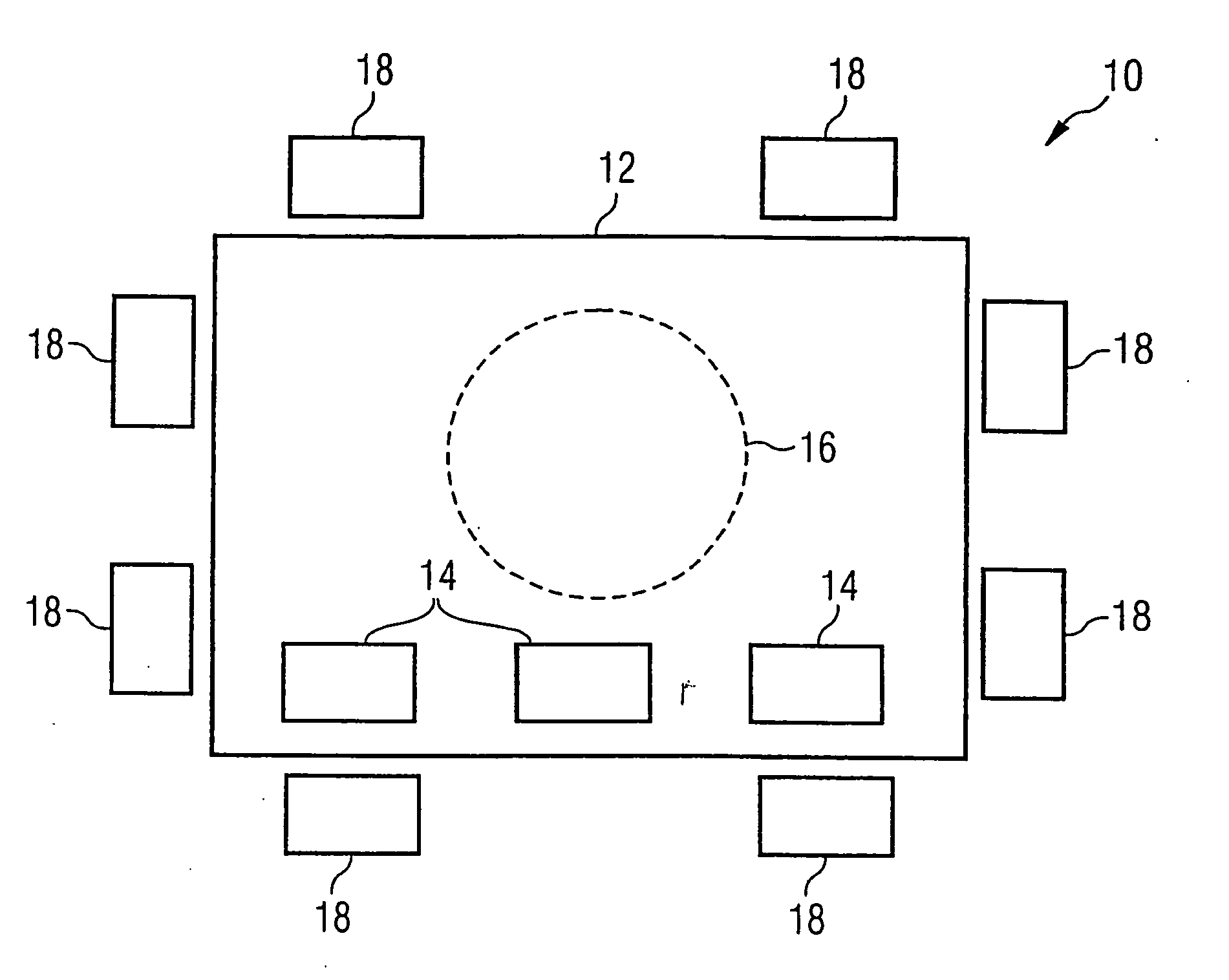 Display comprising and integrated loudspeaker and method for recognizing the touching of the display