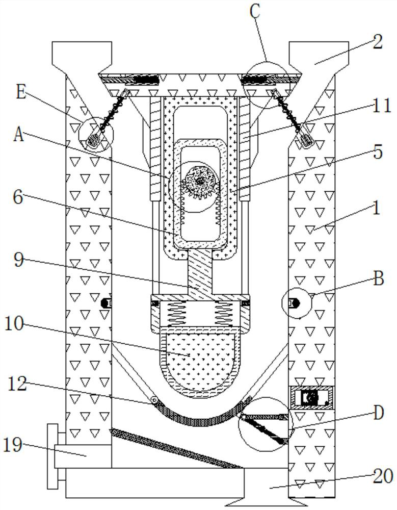 Pressing device for extracting juice from folium artemisiae argyi