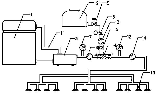 Variable amount spraying device capable of automatically mixing pesticide