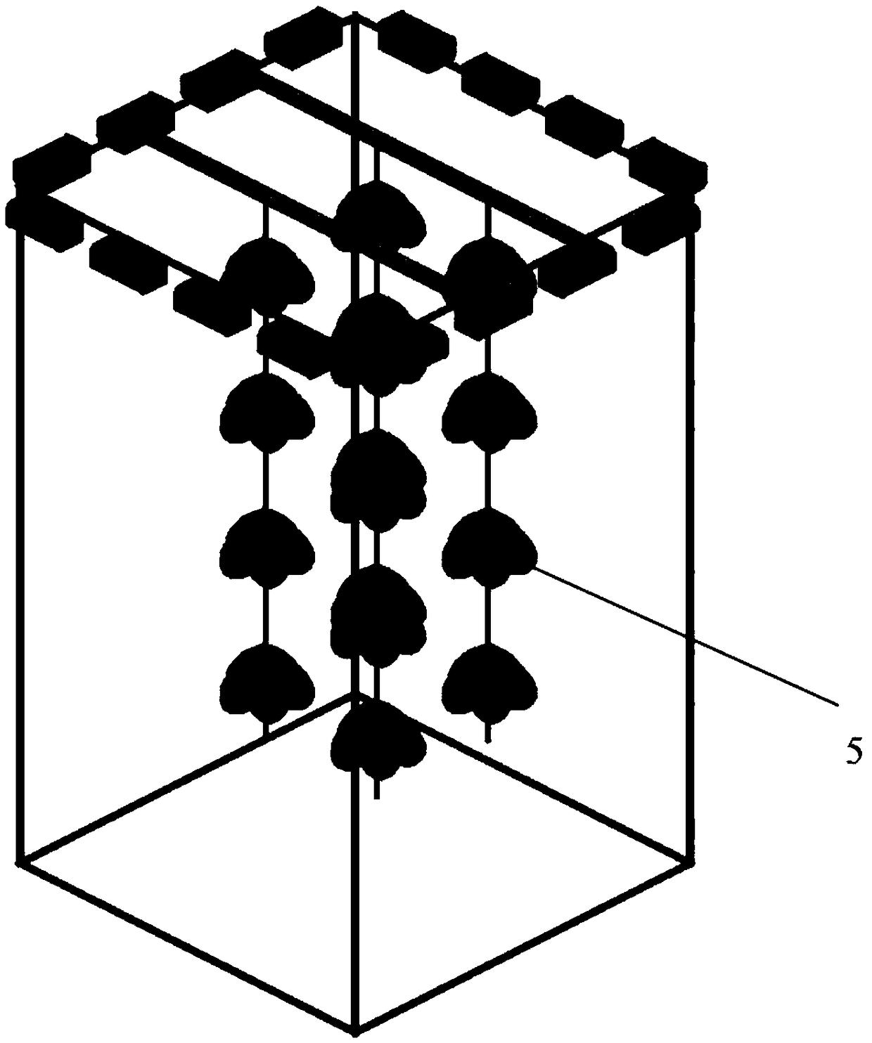 Patinopecten yessoensis spat breeding device and method