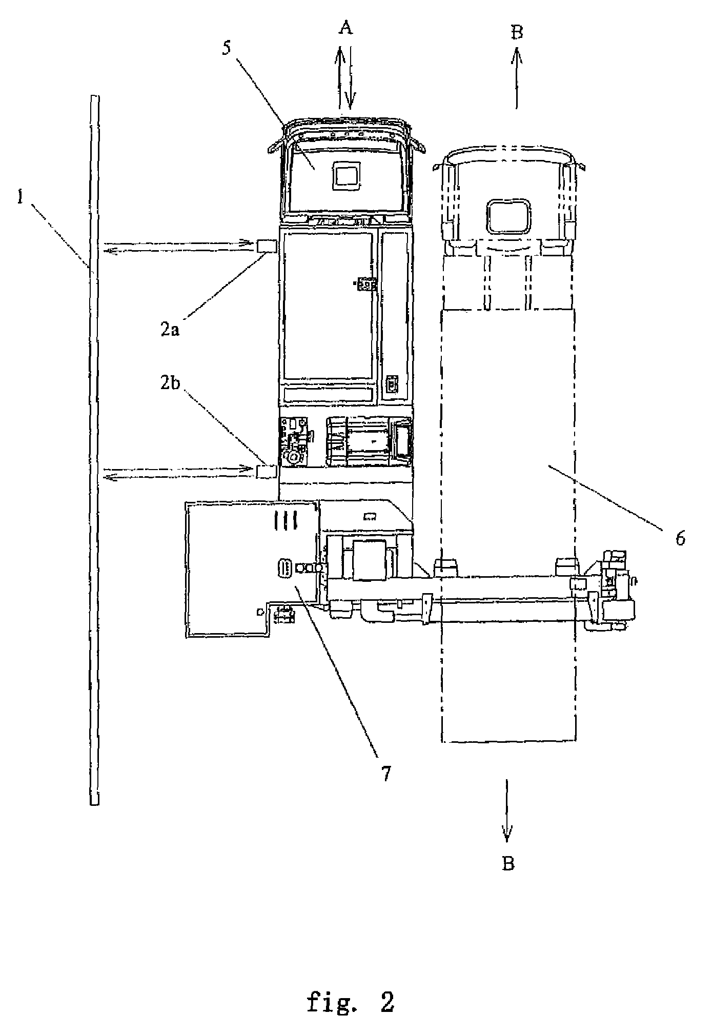 Direction correcting apparatus, method thereof and movable radiation inspecting system