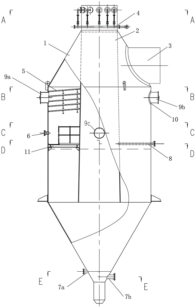 Blast furnace smoke recycling device