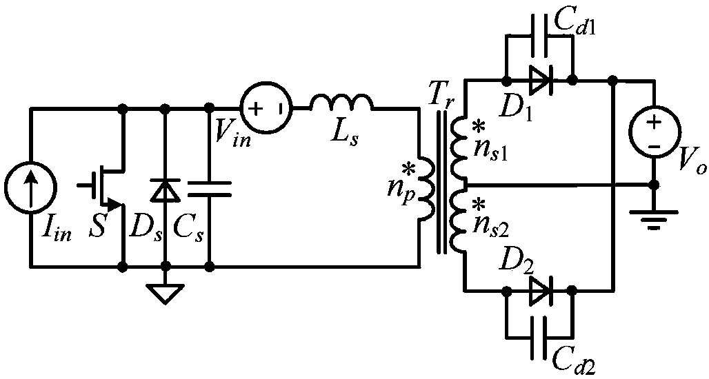 High-frequency soft-switching resonant DC converter and voltage gain calculation method