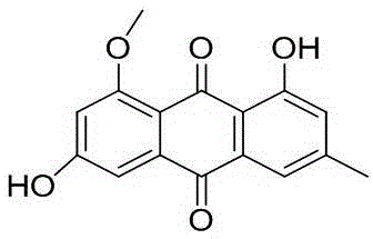 Method for preparing questin by utilizing ocean aspergillus flavipes HN4-13 bacterial strain and application of questin