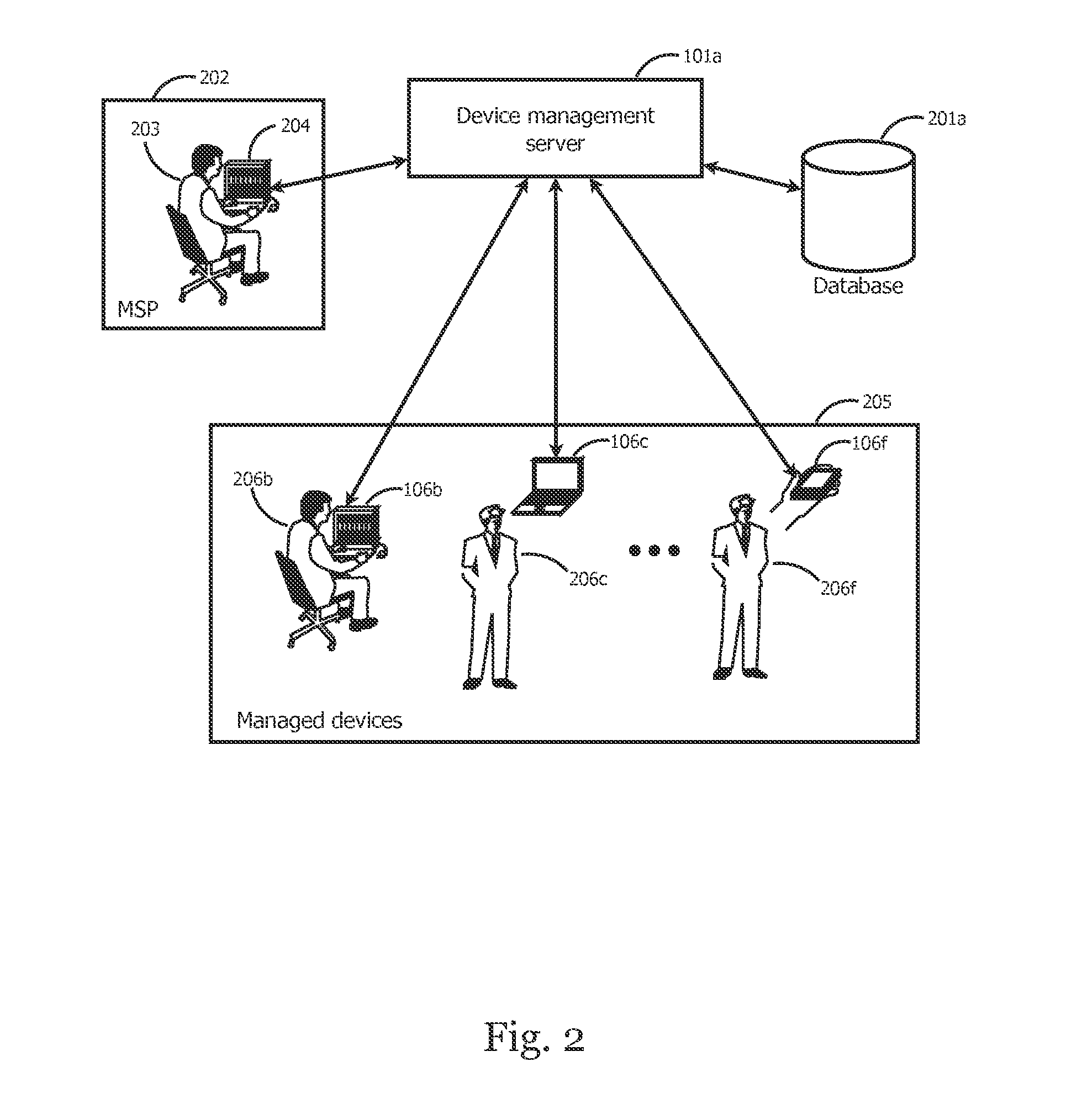 Systems and methods for configuring a managed device using an image