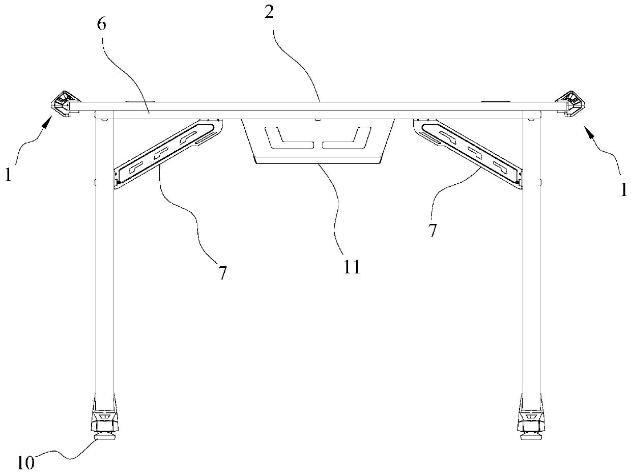 Light-emitting edge covering device and e-sports table comprising light-emitting edge covering device