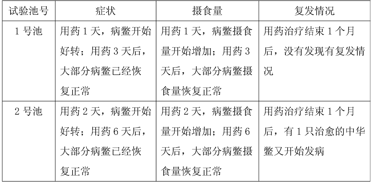 Traditional Chinese medicine preparation for treating Chinese soft-shelled turtle enteritis and preparation method thereof