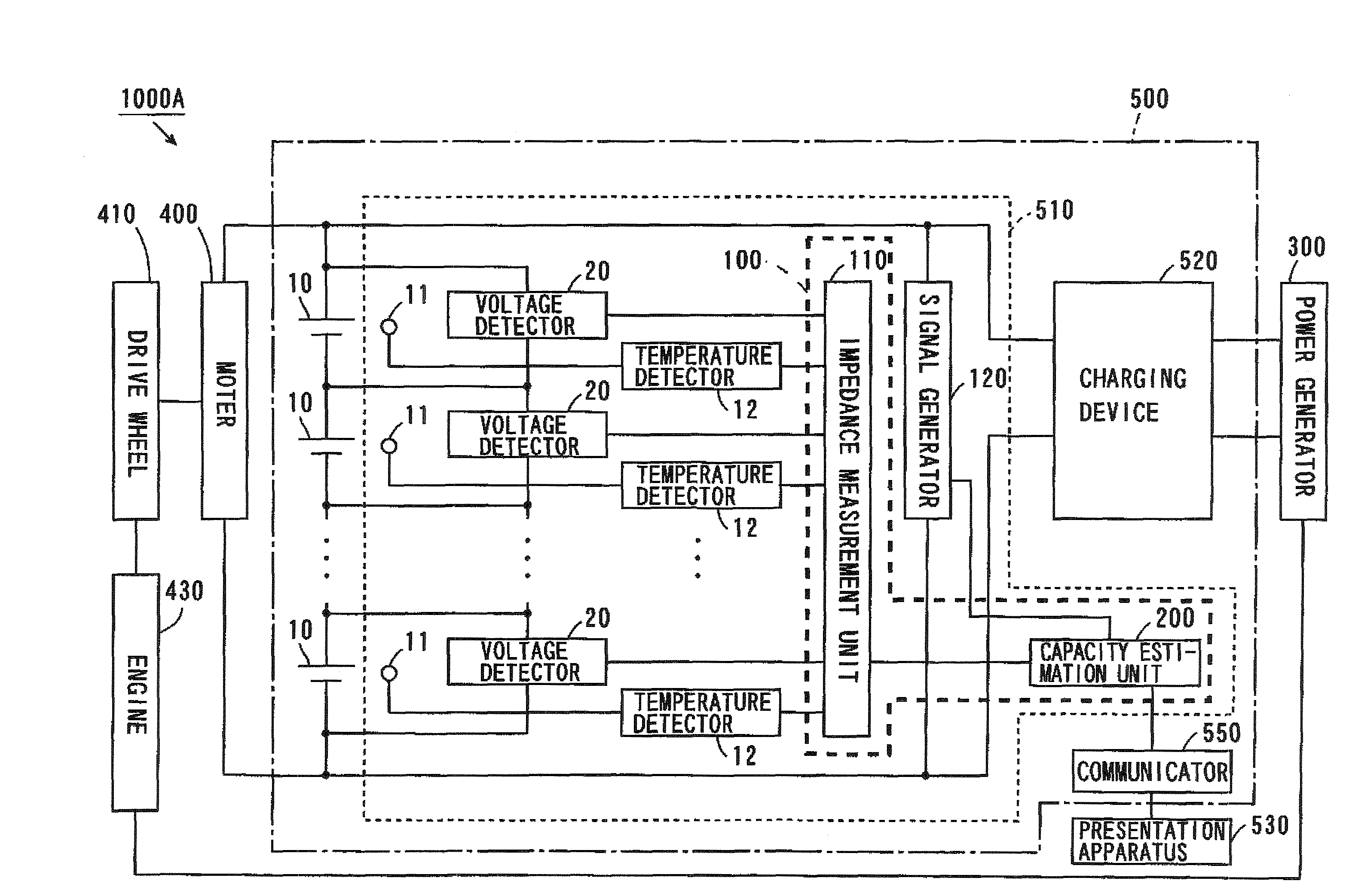 Capacity Maintenance Ratio Determination Device, Battery System And Electric Vehicle