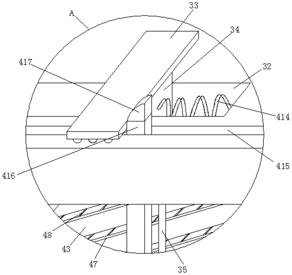 A fur ironing device for fur processing based on uniform ironing