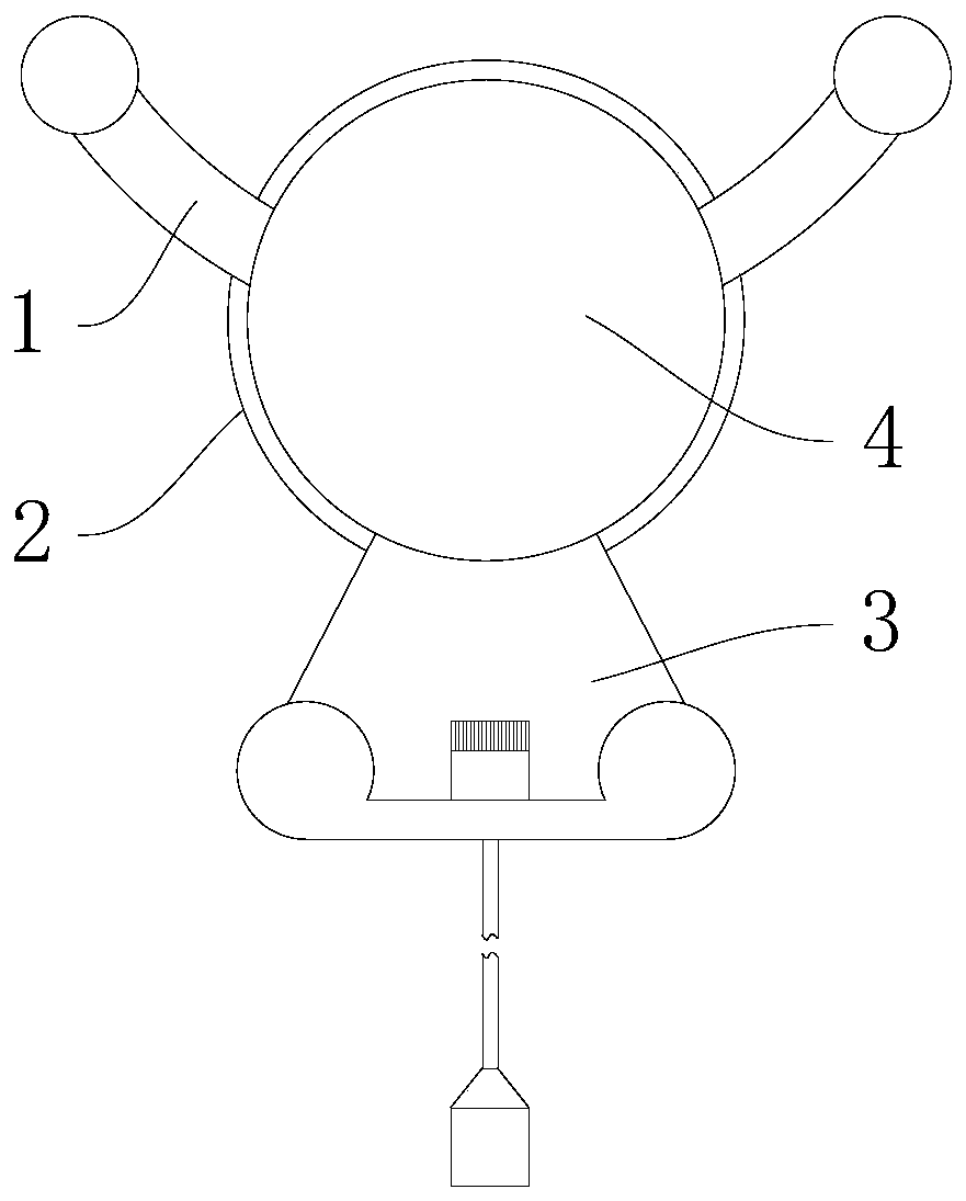 Vehicle-mounted mobile phone support with angle convenient to adjust