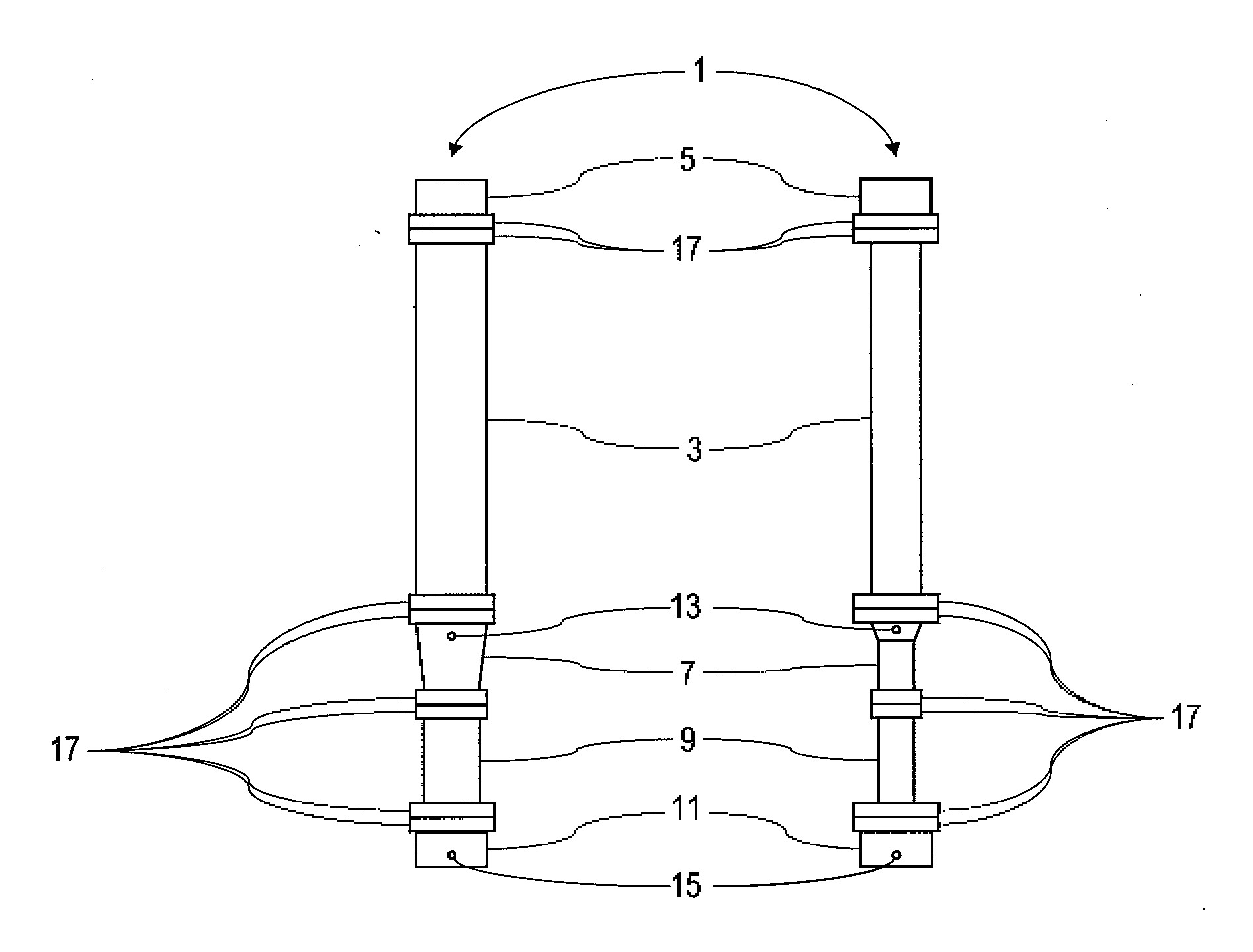 Segmented reactors for capacity and enrichment changes in conversion of uranium hexafluoride to uranium dioxide