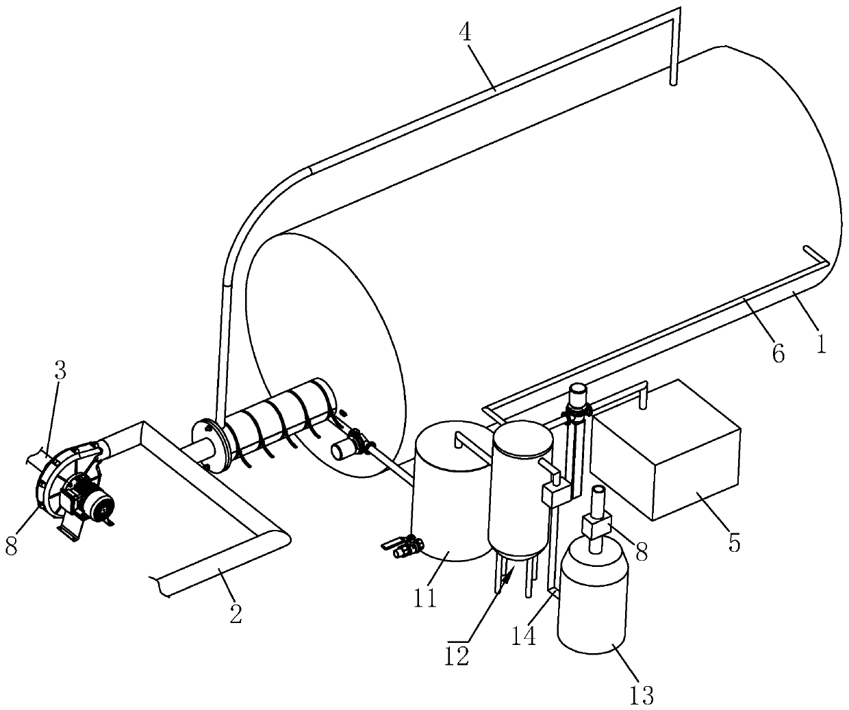 Tubular pile boiler steam system