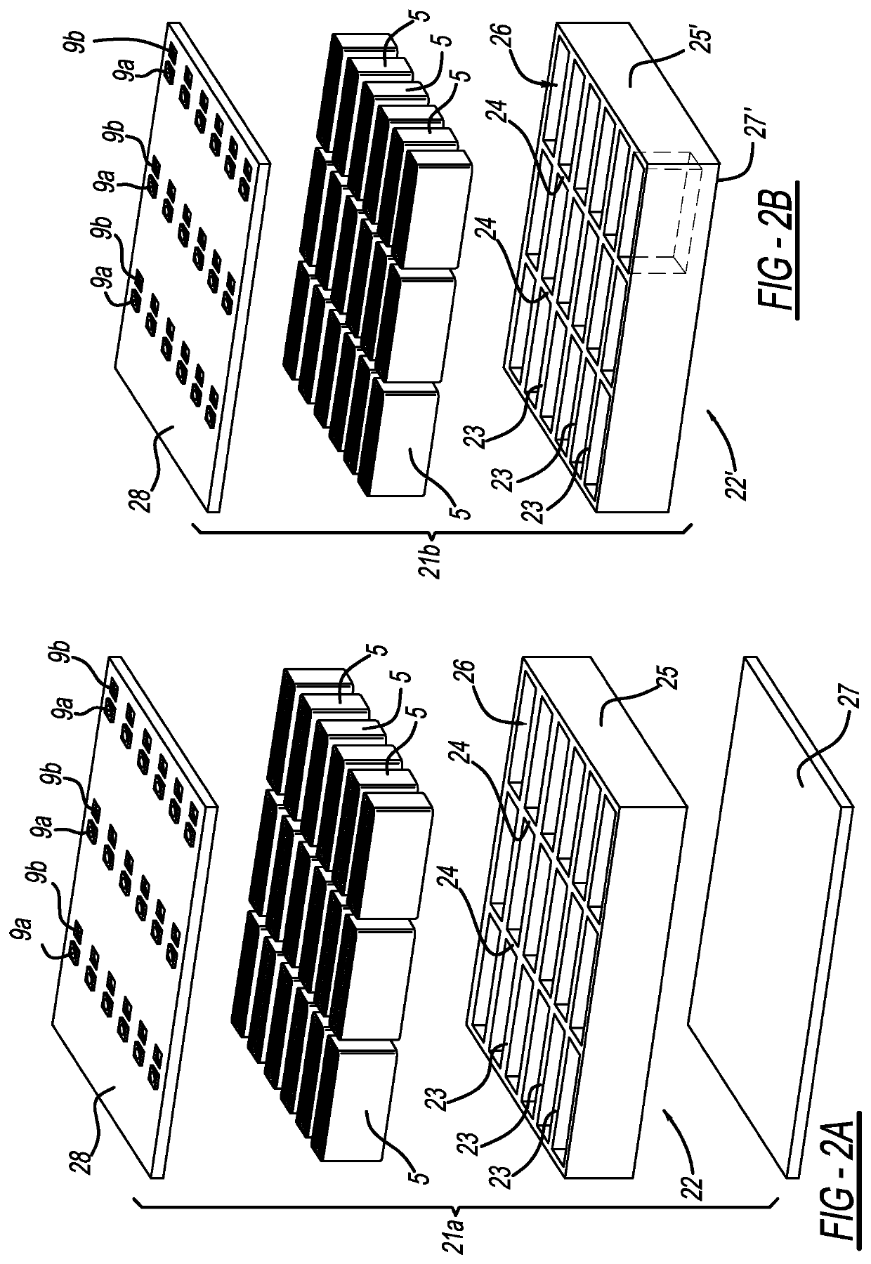 Multiple cell integrated casings