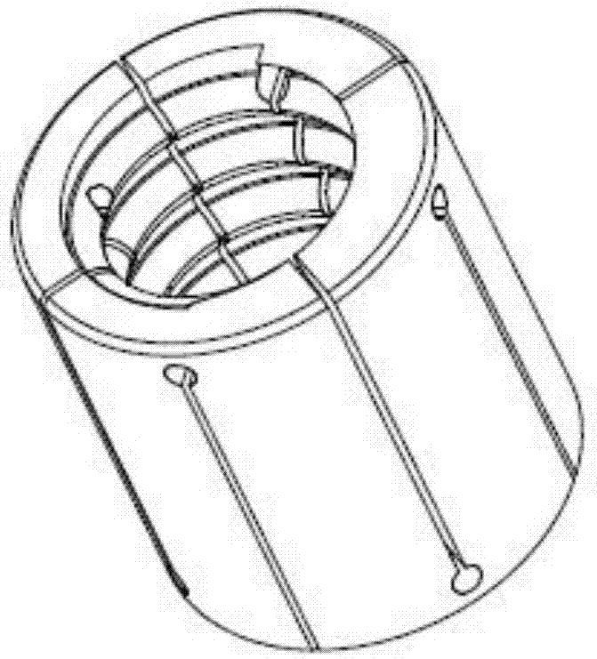 Tool for ball screw pair outer raceway grinding and grinding force loading