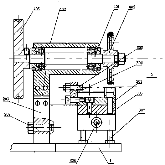 Novel press-wheel type grinding fixture device