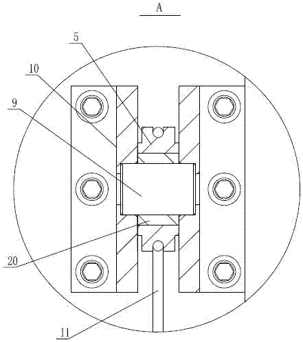 Balance mechanism of drilling and milling head of gantry movable type numerical-control drilling and milling machine