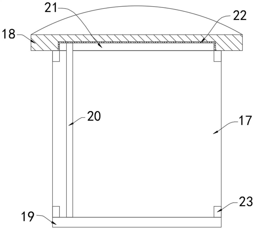 A safe road corner mirror based on the principle of electromagnetic induction