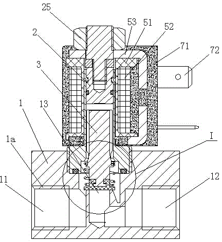 Self-holding electromagnetic valve