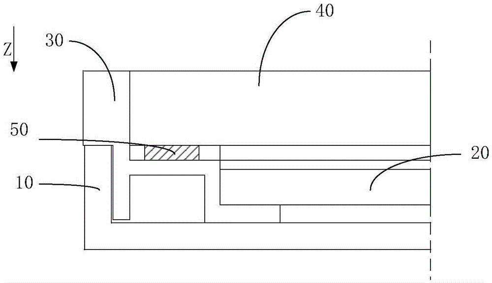 A frameless display device