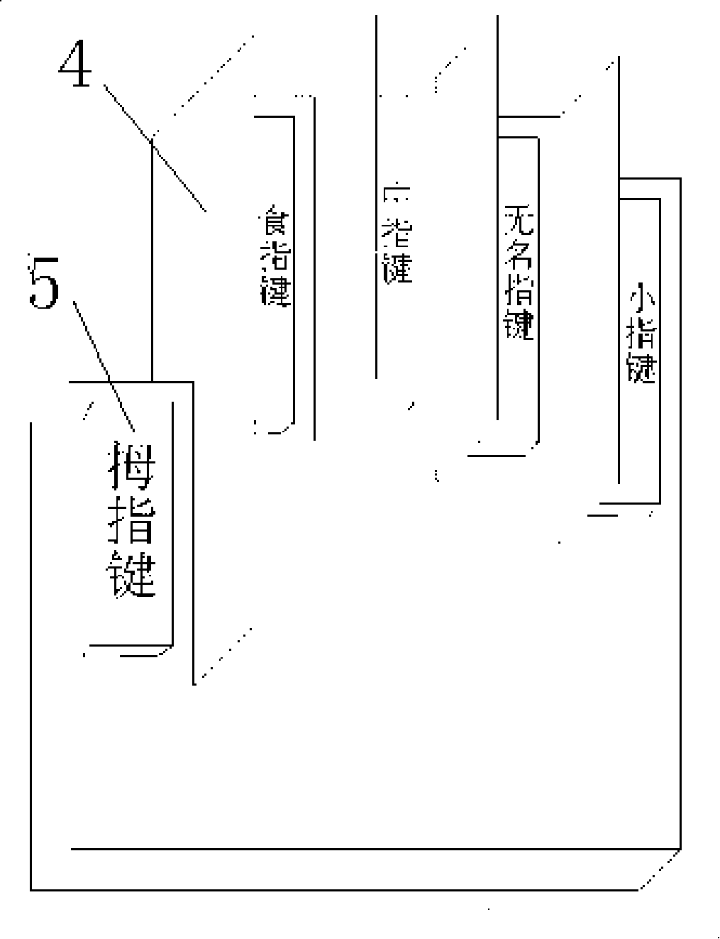 Full-shield anti-peek anti-code theft blind inputting cipher keyboard