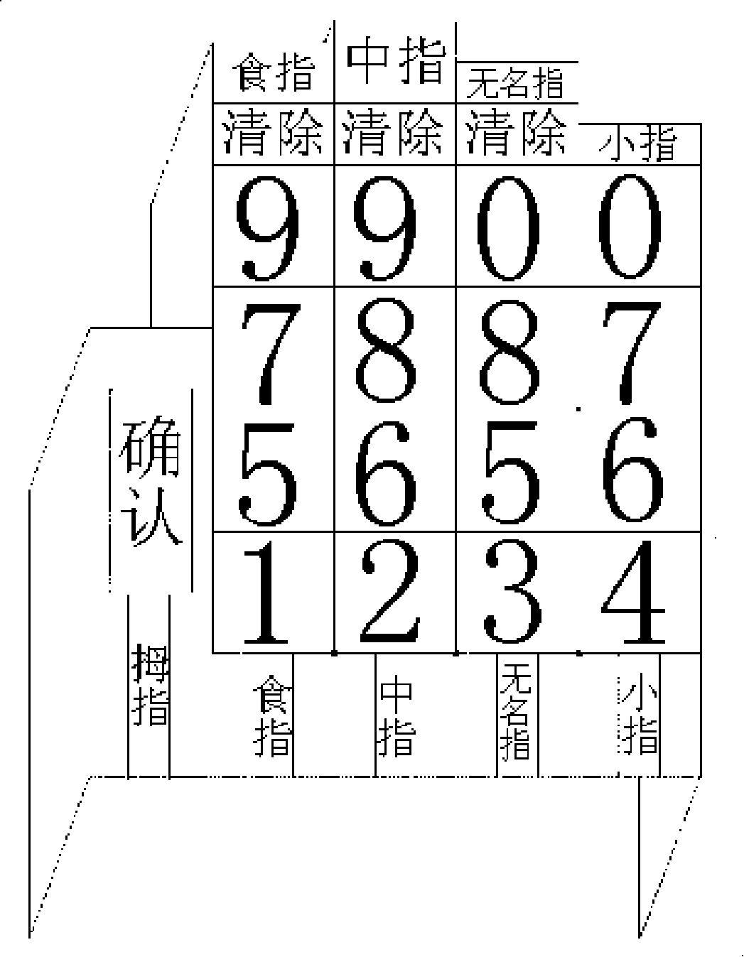 Full-shield anti-peek anti-code theft blind inputting cipher keyboard