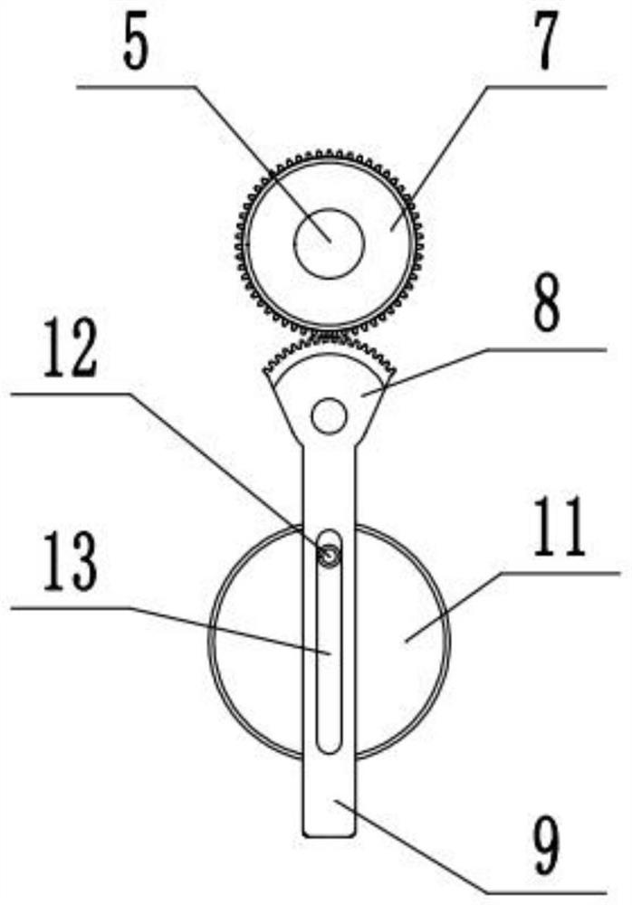 Reciprocating swing mechanism and full-automatic nut roasting machine