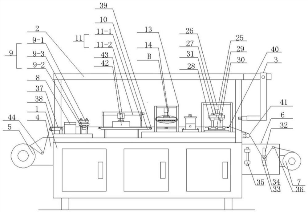 Garment production cloth cleaning and cutting device