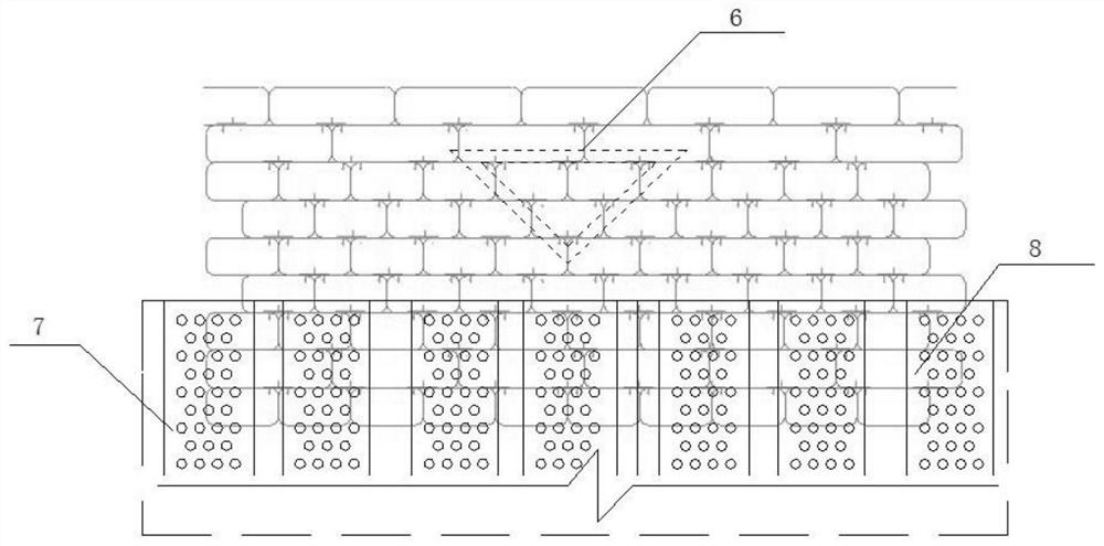 Method for treating quicksand stratum drainage ditch slope collapse and purifying and recycling ditch water