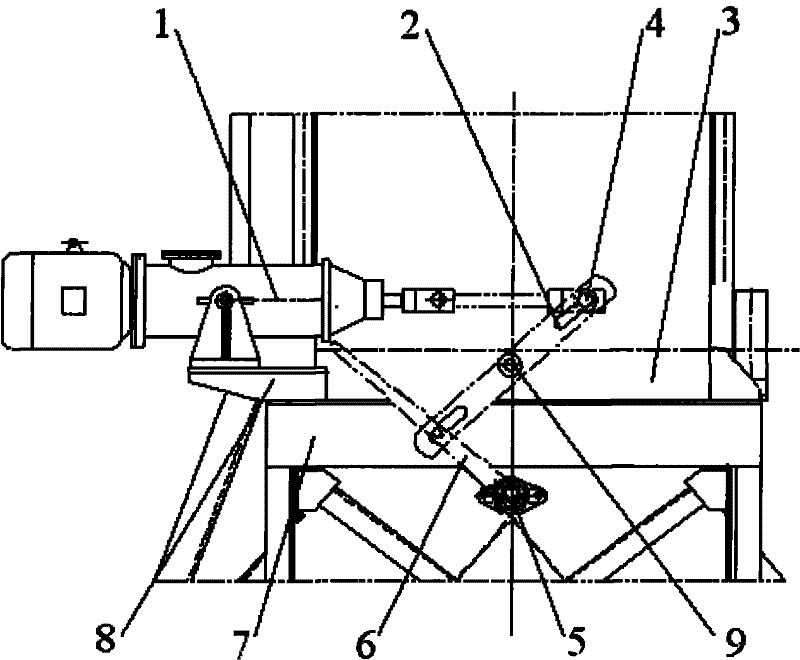 Single-side discharger of discharge trolley of fixed belt conveyer