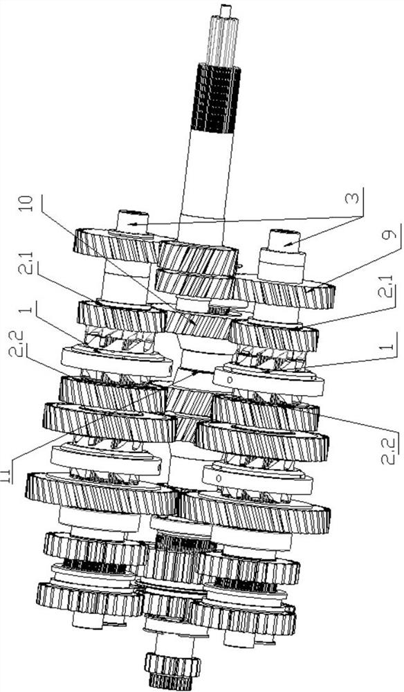 Novel reverse engaging gear shifting system