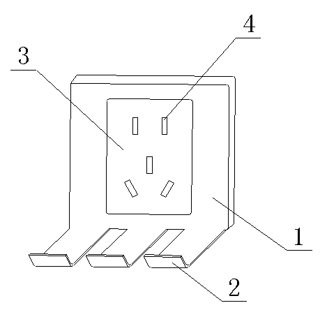 Socket panel with hooks