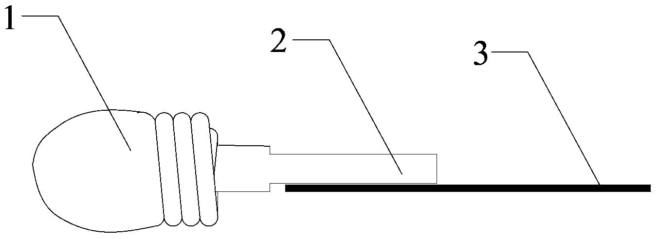 Electrode component for ultra-high-performance projection lamp and manufacturing method thereof