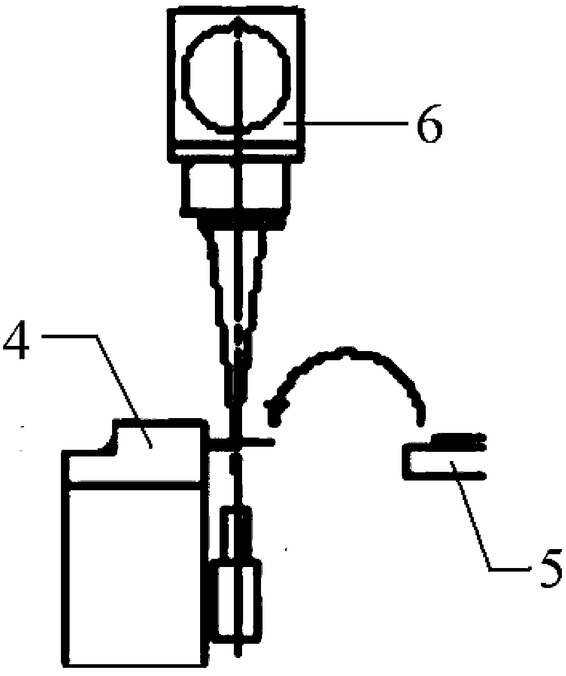 Electrode component for ultra-high-performance projection lamp and manufacturing method thereof