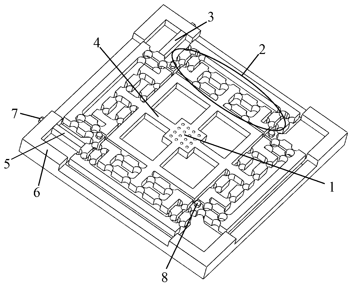 Two-in-parallel parallel decoupling flexible microposition mechanism