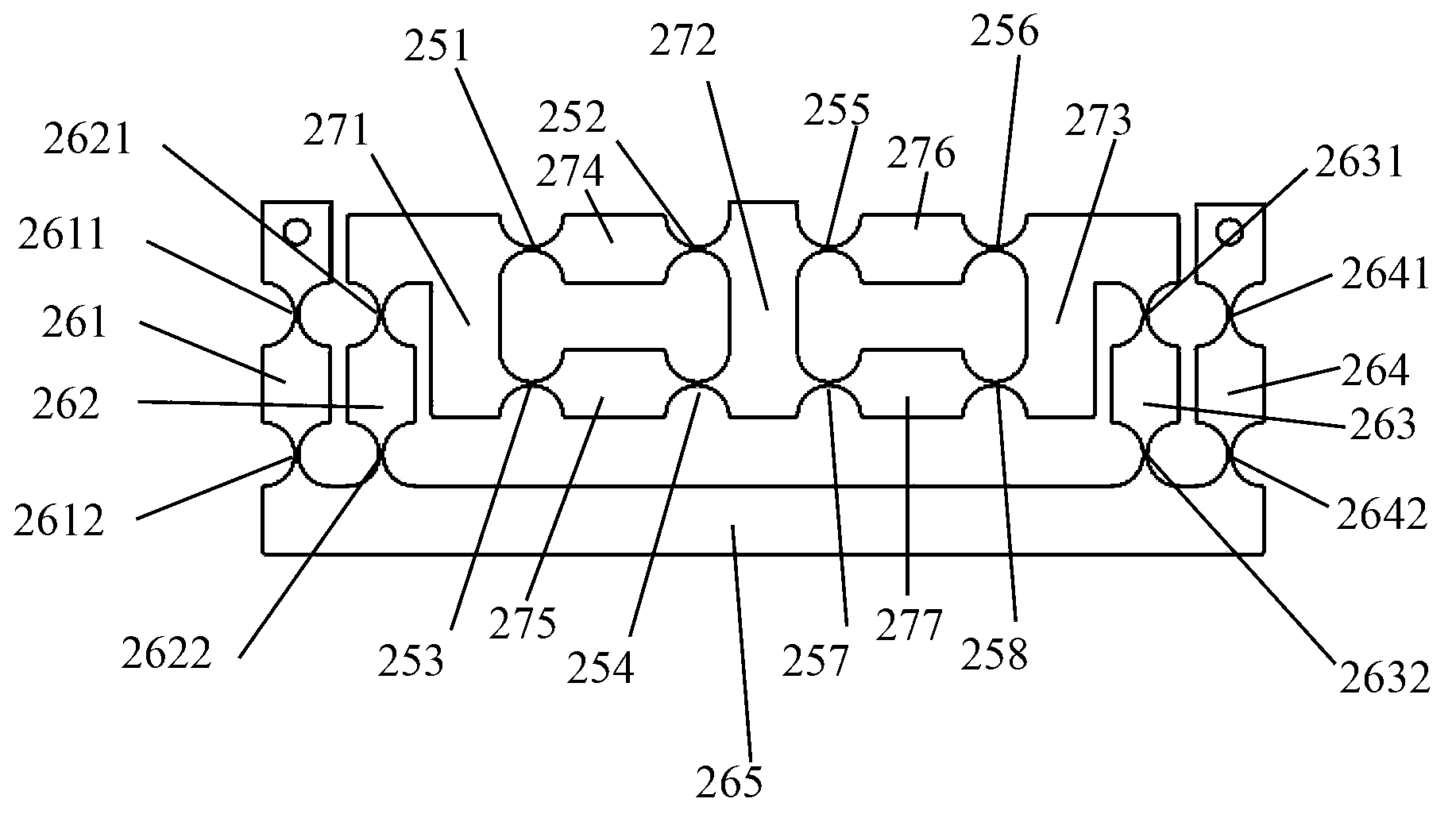 Two-in-parallel parallel decoupling flexible microposition mechanism