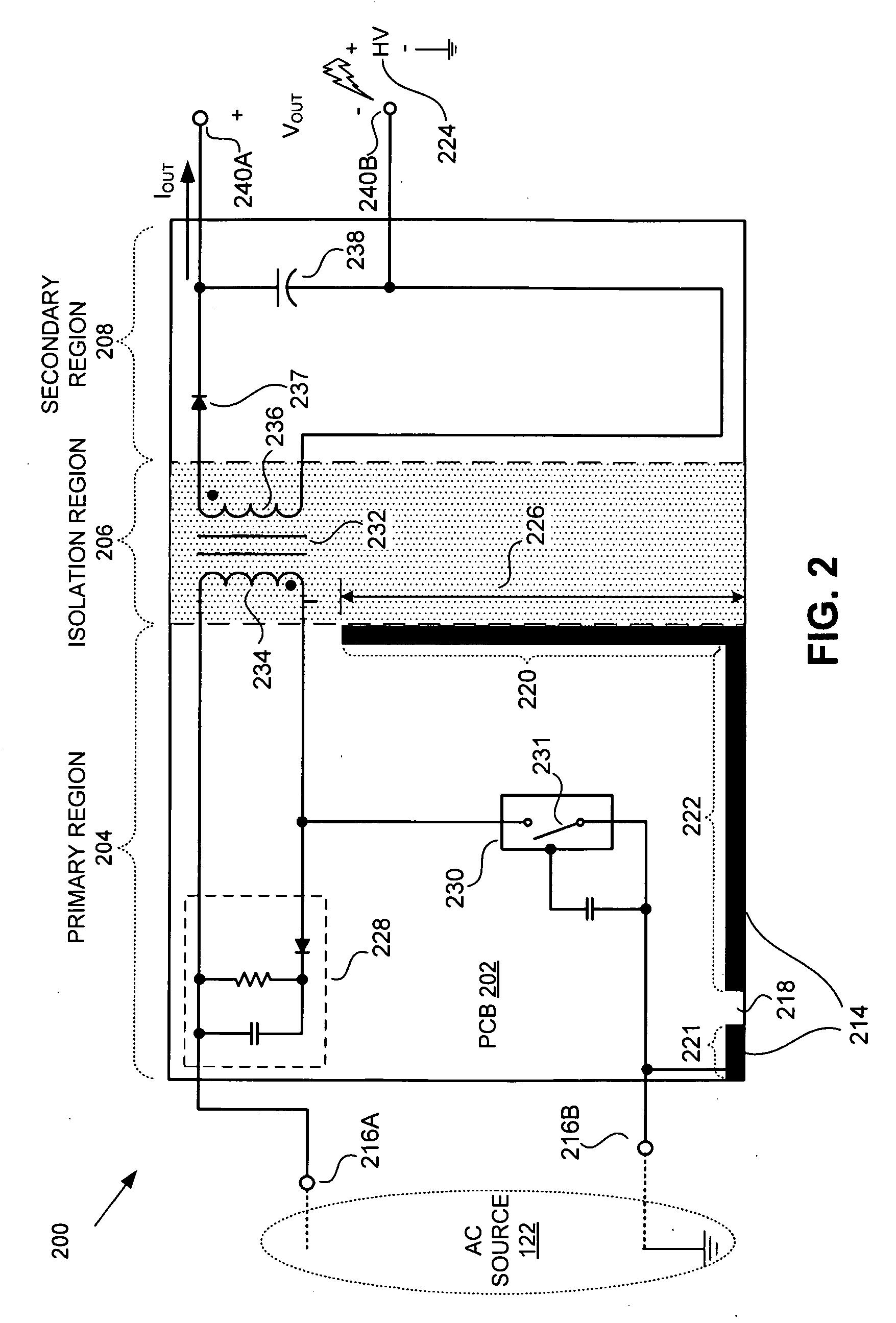 Electrostatic discharge conducting pathway having a noise filter spark gap