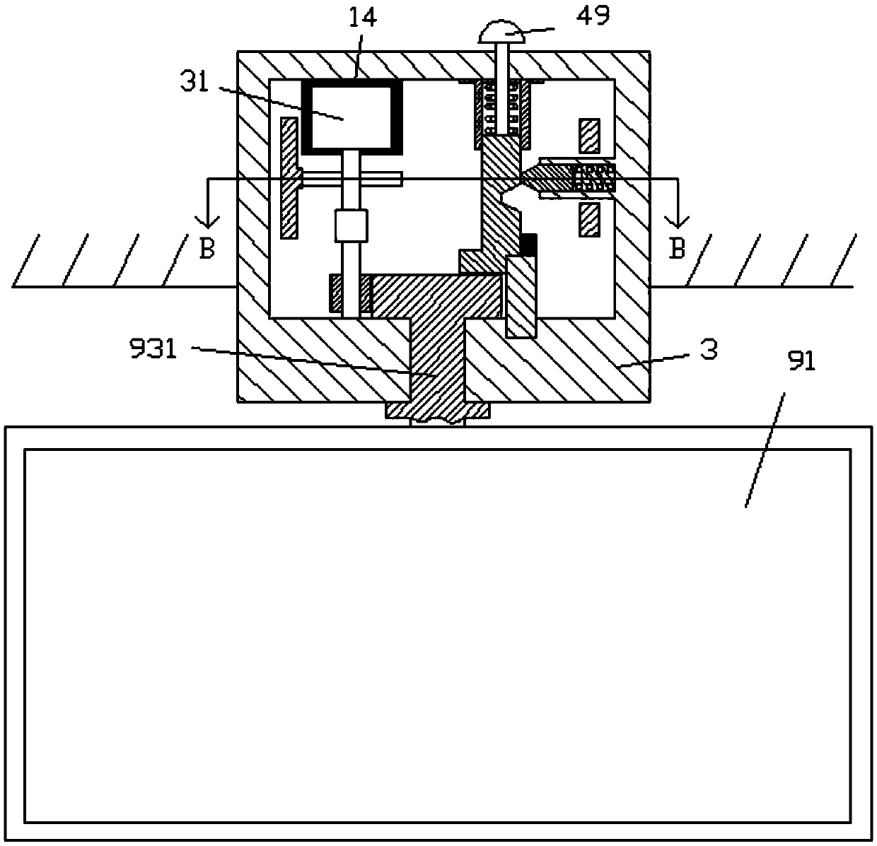 Computer display device component capable of lowering noise