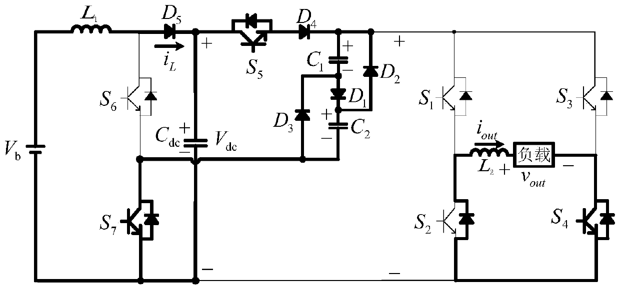 A boosted single-phase seven-level inverter