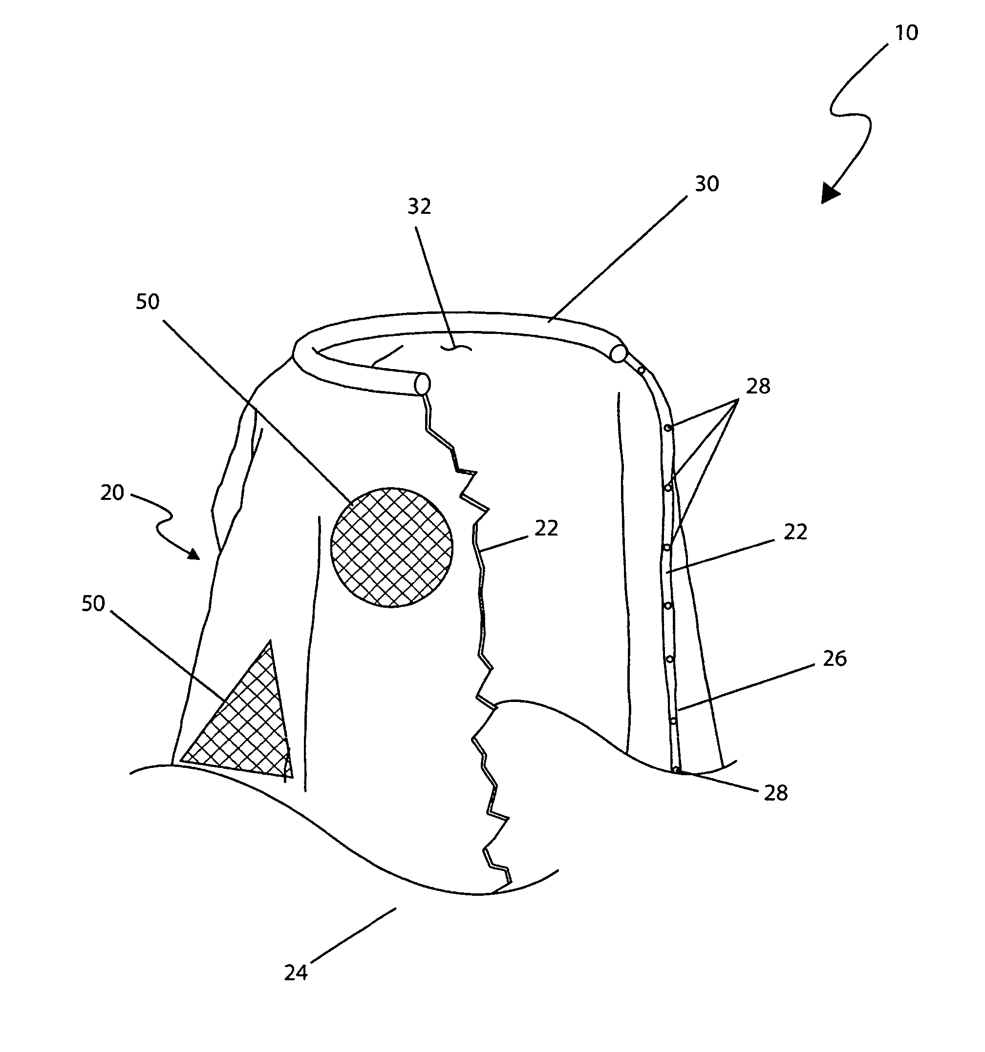 Absorbent device for an infant feeding bottle