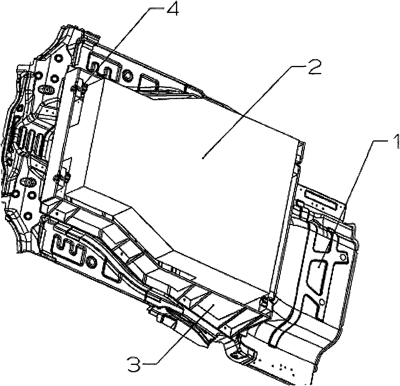 Rapid installation and rapid exchange system of electric automobile battery and rapid installation and rapid exchange method thereof