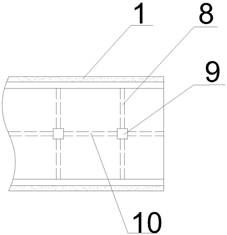 Outer sleeve movable type suspension tunnel pipe joint