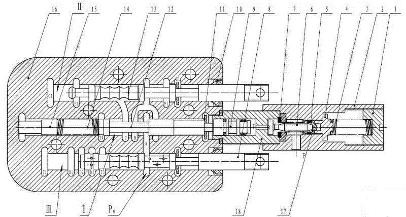 Hydraulic control power cutting device of down-hole trackless rubber-tyred car