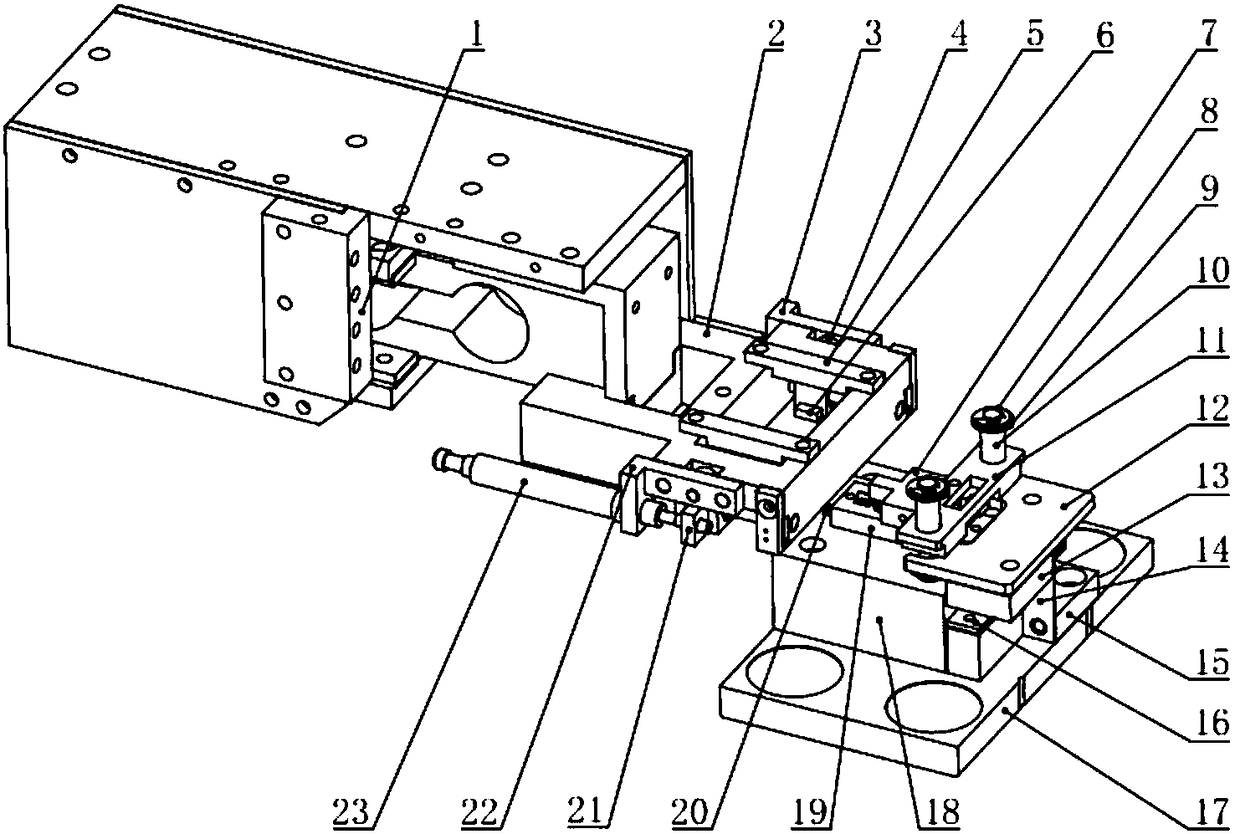 Locking device for automatic assembling of micro part and assembling method