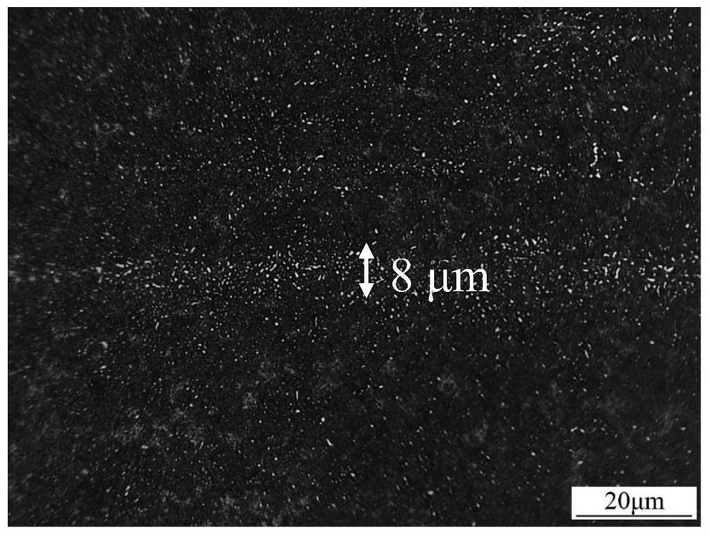 Method for reducing strip carbide width and carbide particle size of high-carbon-chromium bearing steel